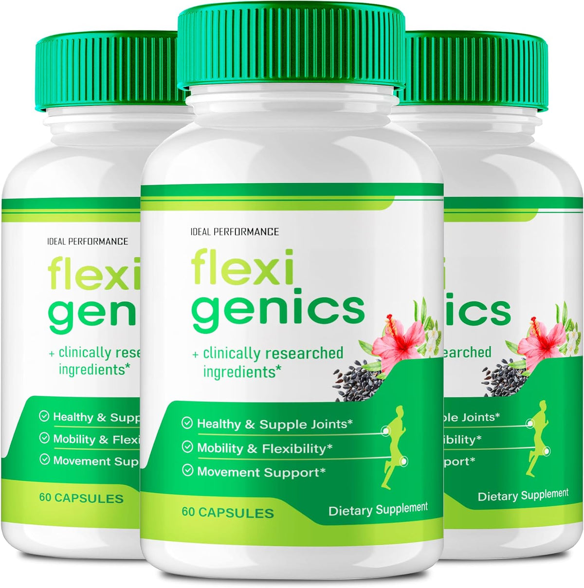 Flexigenics Capsules, Maximum Strength All Natural Formula (3 Pack) - görsel 1