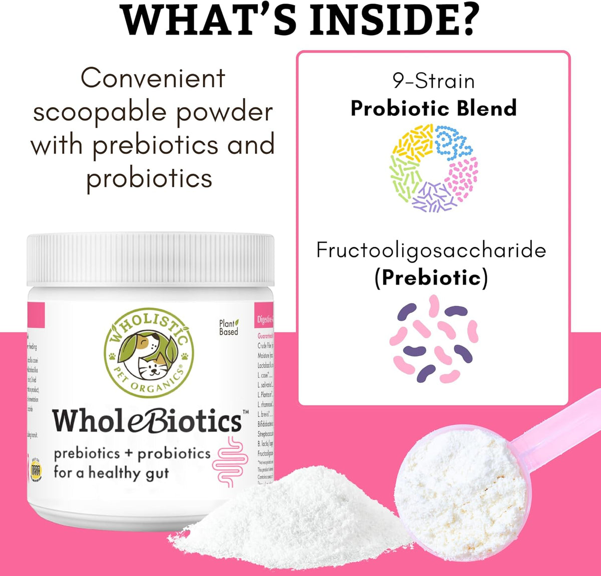 WholeBiotics Daily Dog Probiotics – Digestive Health & Immune Support (28g, 28 Scoops) - görsel 3