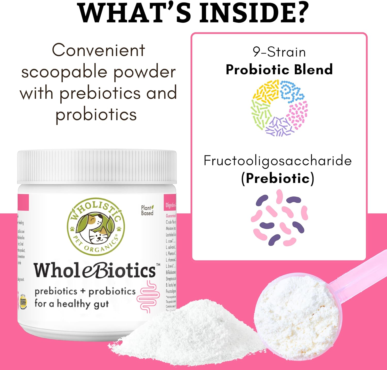 WholeBiotics Daily Dog Probiotics – Digestive Health & Immune Support (28g, 28 Scoops) - görsel 3