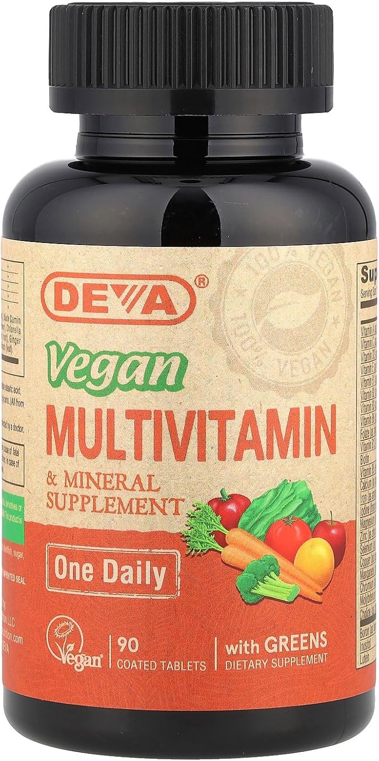 DEVA Tiny Tablets Vegan Multivitamins for Women & Men - 90 Tablets - görsel 1