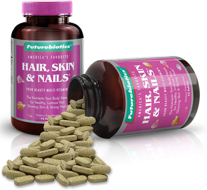 Futurebiotics Hair, Skin and Nails Beauty Multivitamin, 75 Tablets