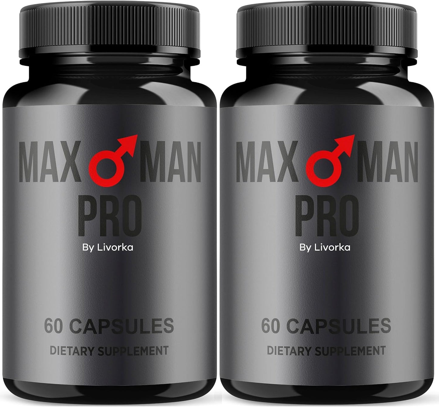 MaxMan Pro Food Supplement Capsules - 120 Capsules (2-Month Supply) - Pack of 2 - görsel 1