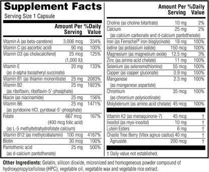 Twinlab TWL Women's Daily One Multivitamin, 60 Tablets