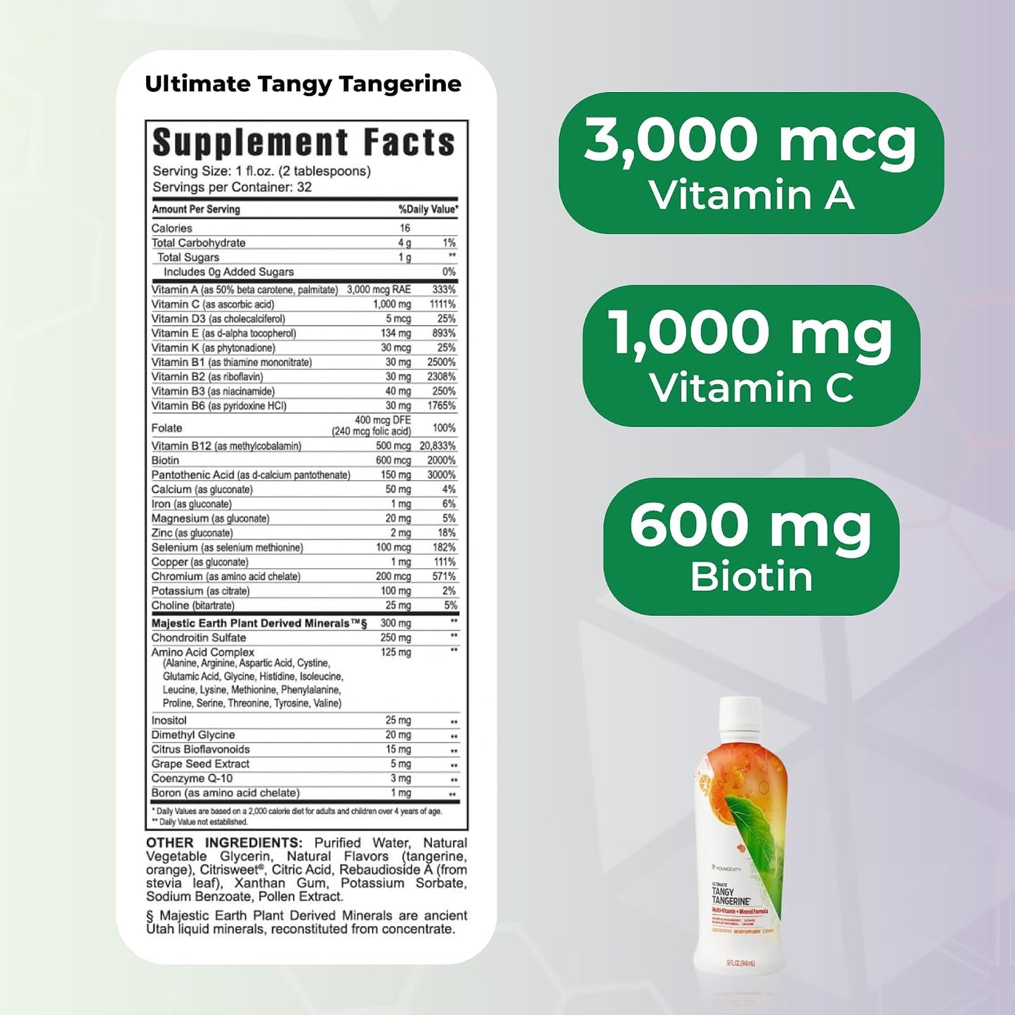 Youngevity Essential 90 Pak - Ultimate All-in-One Multivitamin Combination with Tangy Tangerine and EFA Softgels (30 Servings) - görsel 3