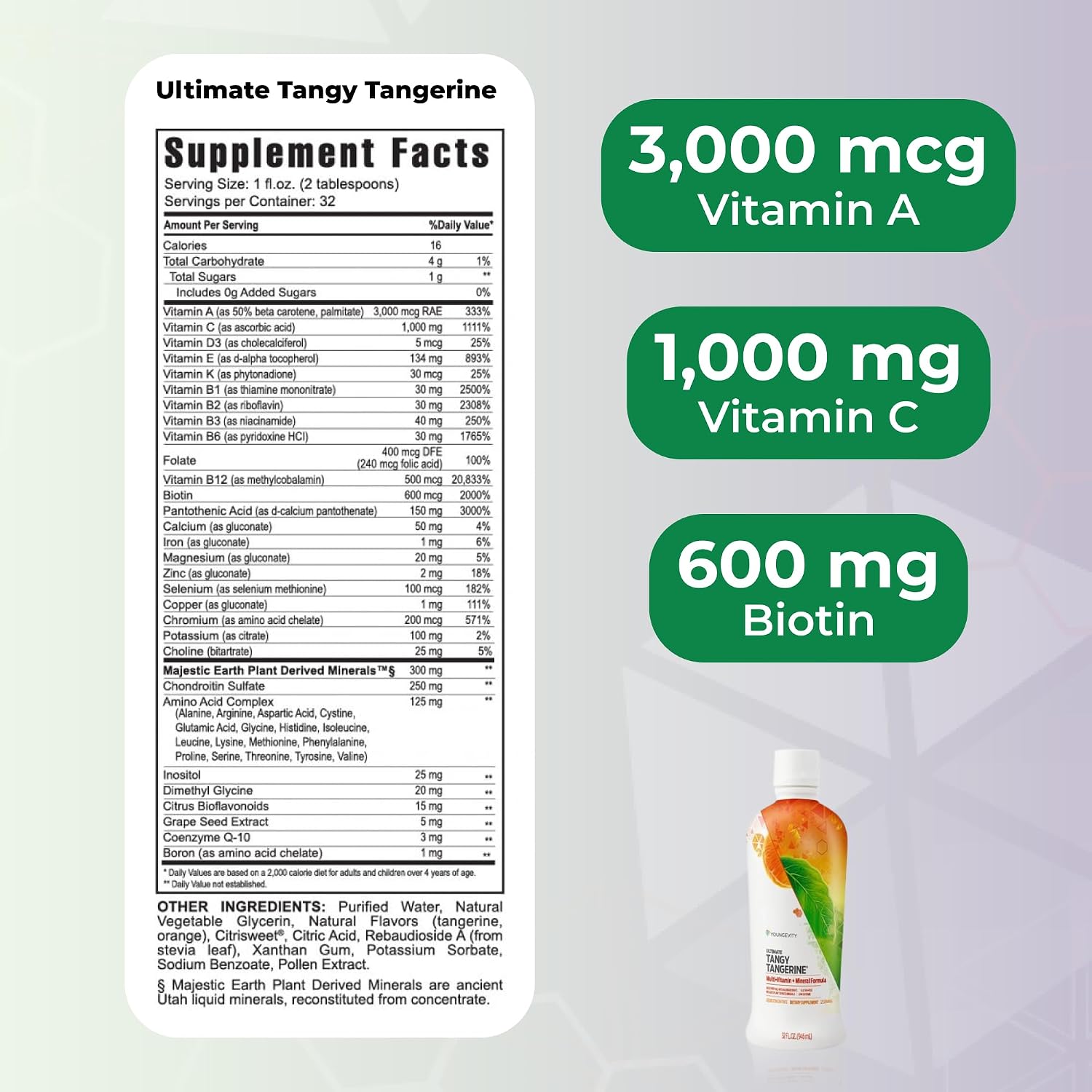 Youngevity Essential 90 Pak - Ultimate All-in-One Multivitamin Combination with Tangy Tangerine and EFA Softgels (30 Servings) - görsel 3