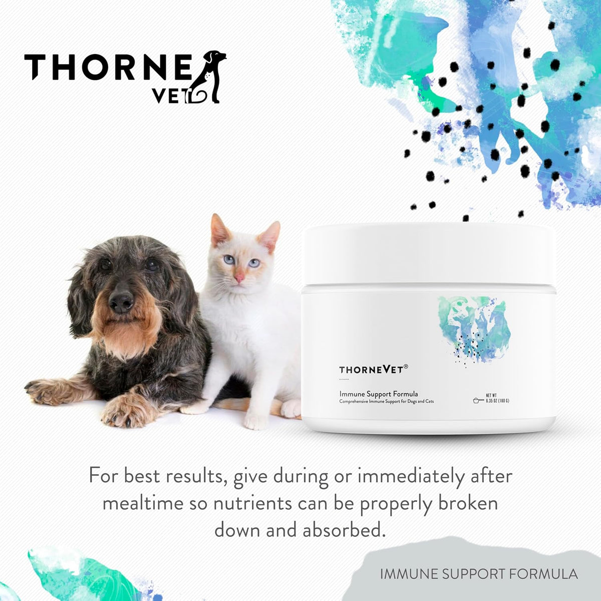 ThorneVET Immune Support Formula Powder – Immune Support for Dogs & Cats, 90 Scoops - görsel 5