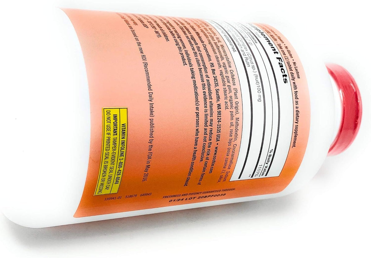 Kirkland Signature Vitamin C 1000 mg, 500 – Ascorbic Acid: This is the standard form found in many supplements, – Image 5