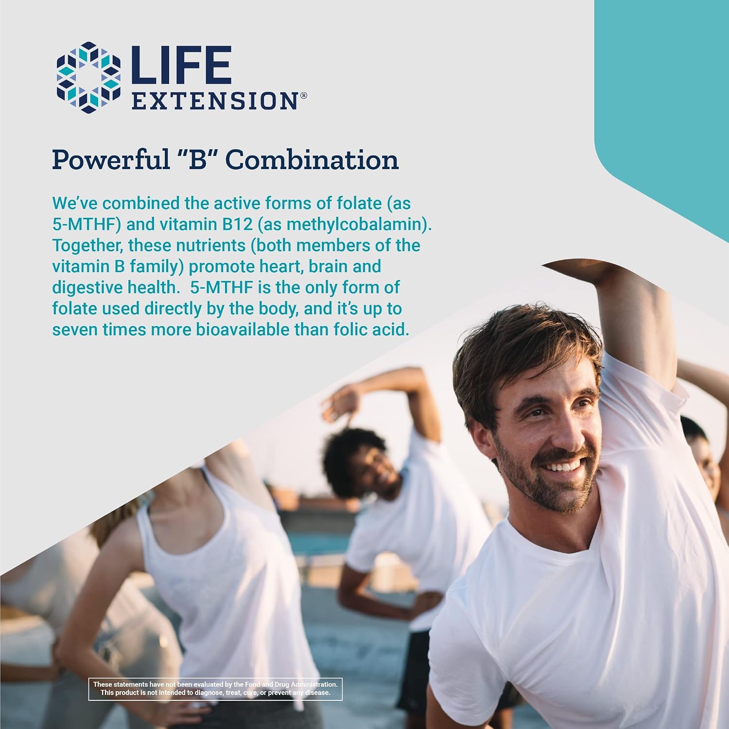 Life Extension BioActive Folate & Vitamin B12, 150 Vegetarian Capsules - görsel 4