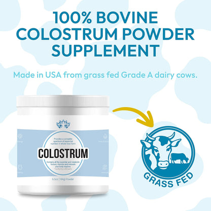 Soma Breath Renegade Colostrum Powder | 6.5 oz (40 Servings) | Grass-Fed Bovine Source | Gluten-Free | Made in the USA