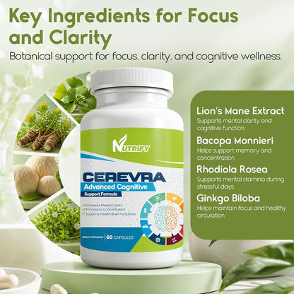 Cerevra - Powerful Nootropic, High Absorption, Non-GMO, Made in USA