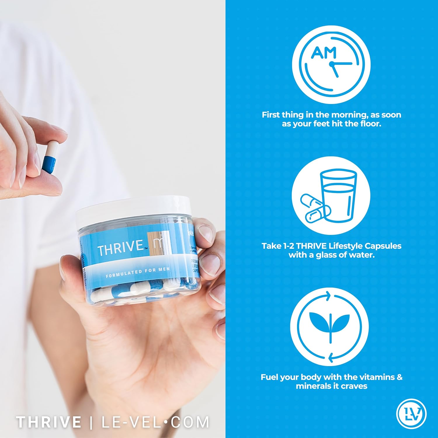 Le-Vel Thrive M Premium Lifestyle Capsules for Men - görsel 5