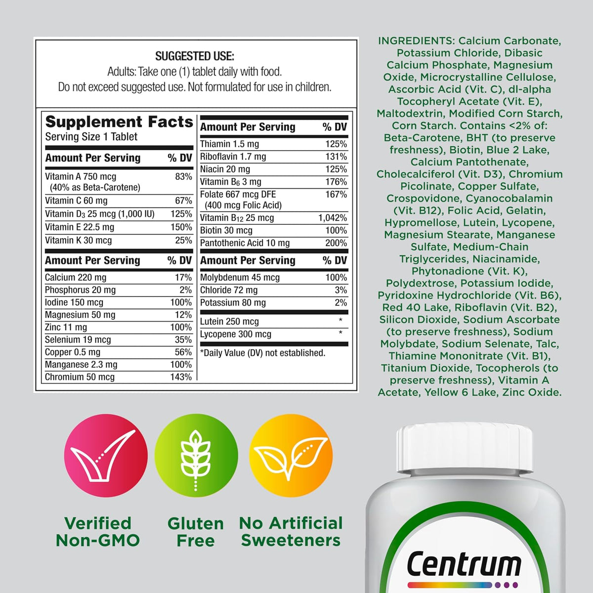 Centrum Silver Multivitamin for Adults 50+ - 80 Tablets - görsel 9