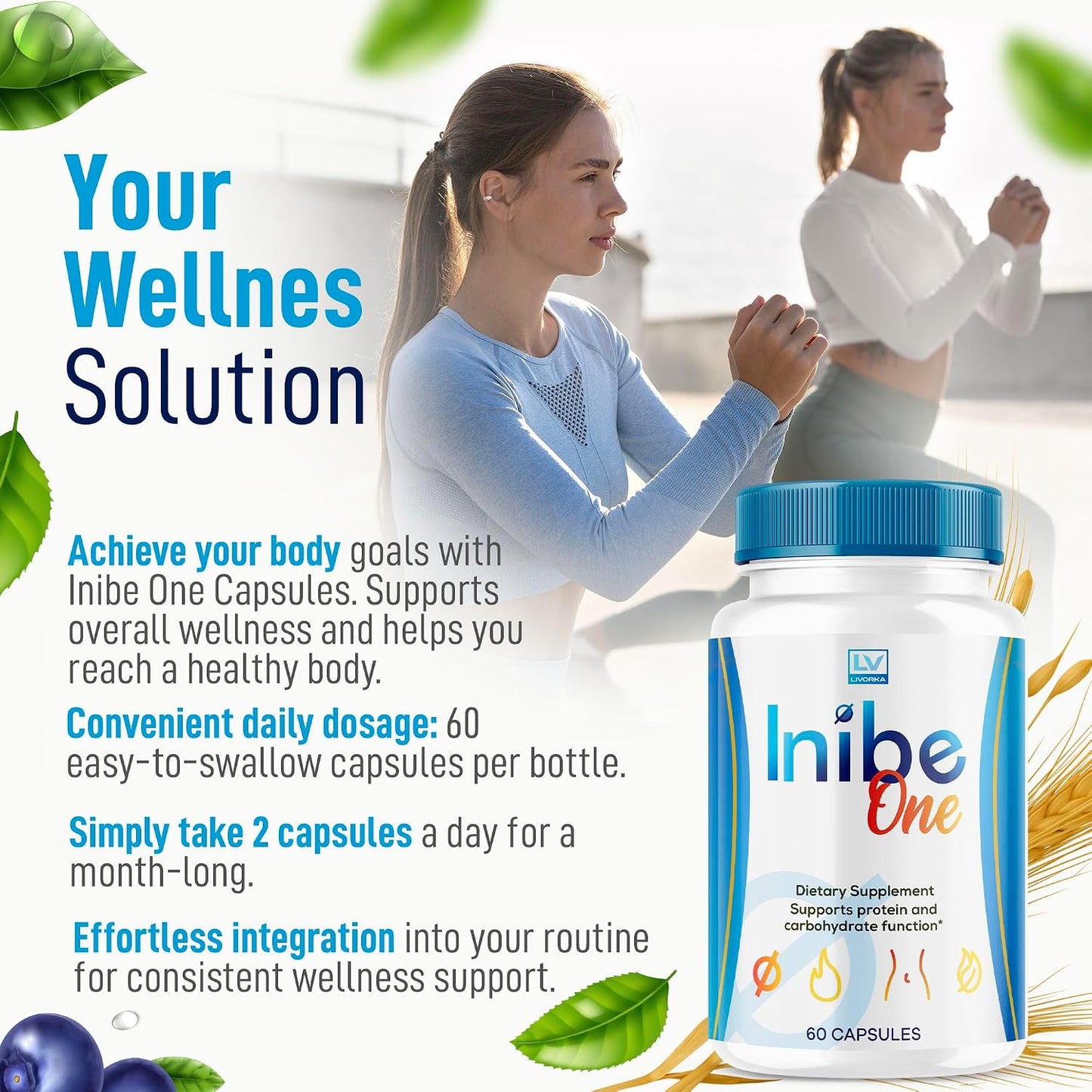 Inibe One Capsules (2 Pack) - 120 Capsules, 2-Month Supply - görsel 5
