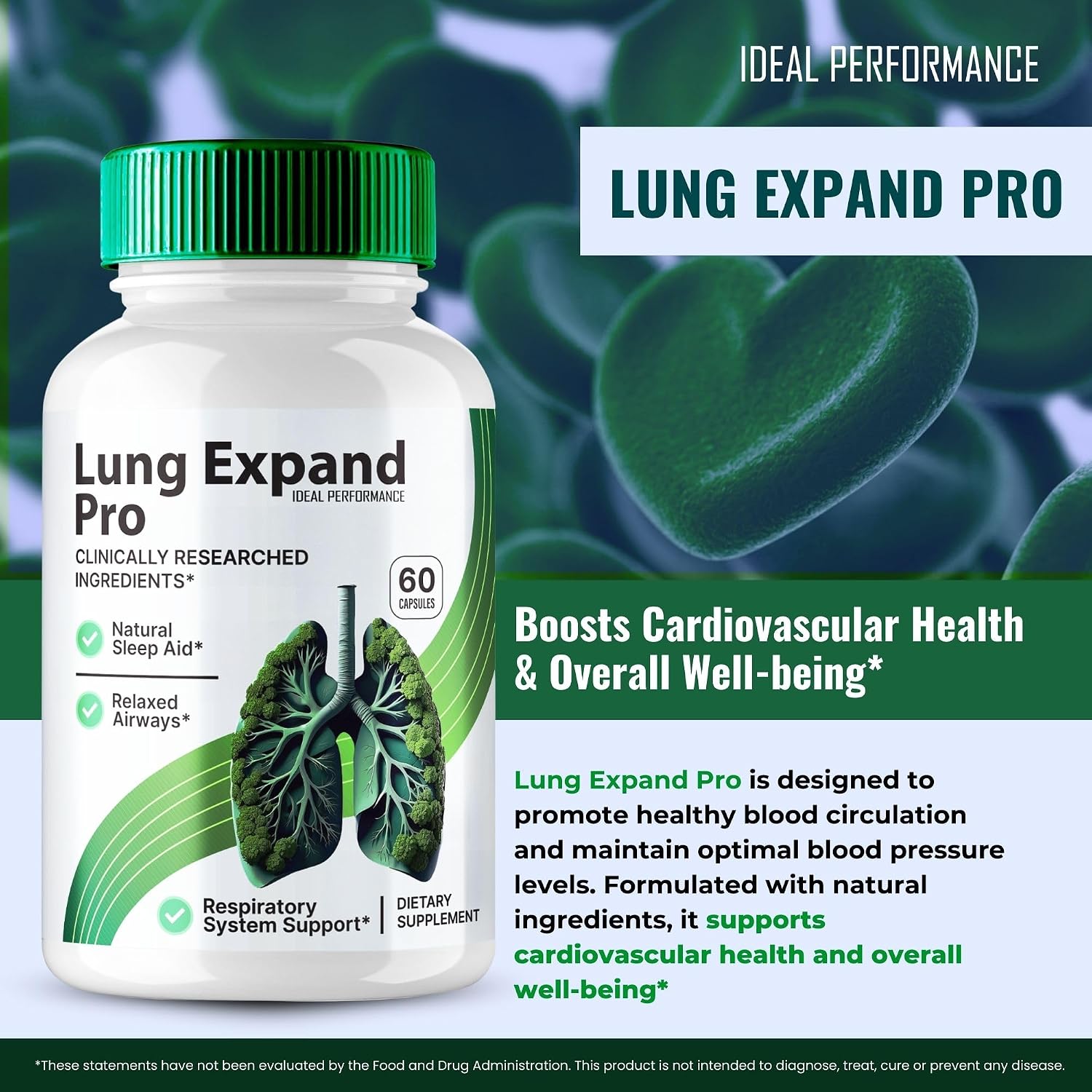 Lung Expand Pro Blood Capsules, LungExpandPro Blood Formula Support Supplement Pills, Premium Formula for Healthy Circulation & Stable Levels, All Natural LungExpandPro Health Reviews (5 Pack) - görsel 4