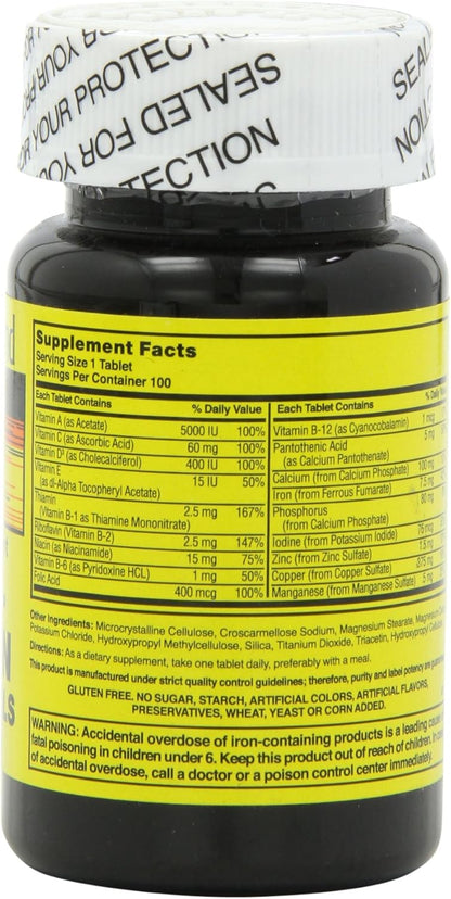 Nature's Blend Multivitamin & Mineral Tablets, 100 Tablets