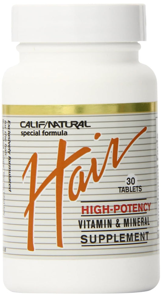 Califor Nia Natural Hair Vitamin & Mineral, 30 Tablets