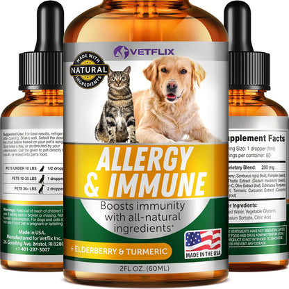 UTI and Kidney Support Liquid for Dogs, Cats, Puppies and Kittens, 60 ml