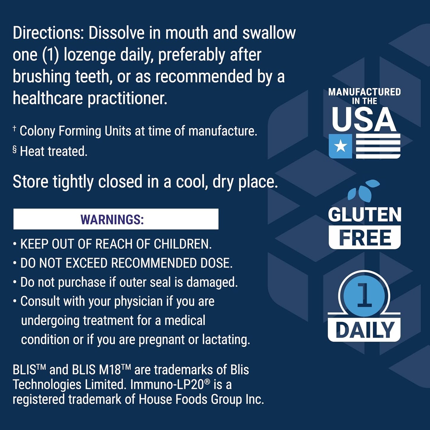Life Extension FLORASSIST® Probiotic for Oral Hygiene - Oral Probiotic for Healthy Teeth and Gums with BLIS M18™ - Once Daily Lozenges, Gluten-free, Vegetarian, 30 Count - görsel 7