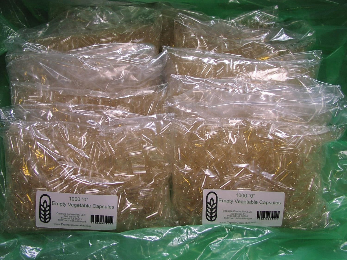 10,000 Bulk Wholesale "0" Empty Vegetable Capsules - görsel 1