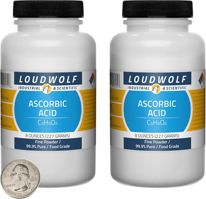 Ascorbic Acid Powder - 99.9% Pure Food Grade - 680g (3 Bottles)