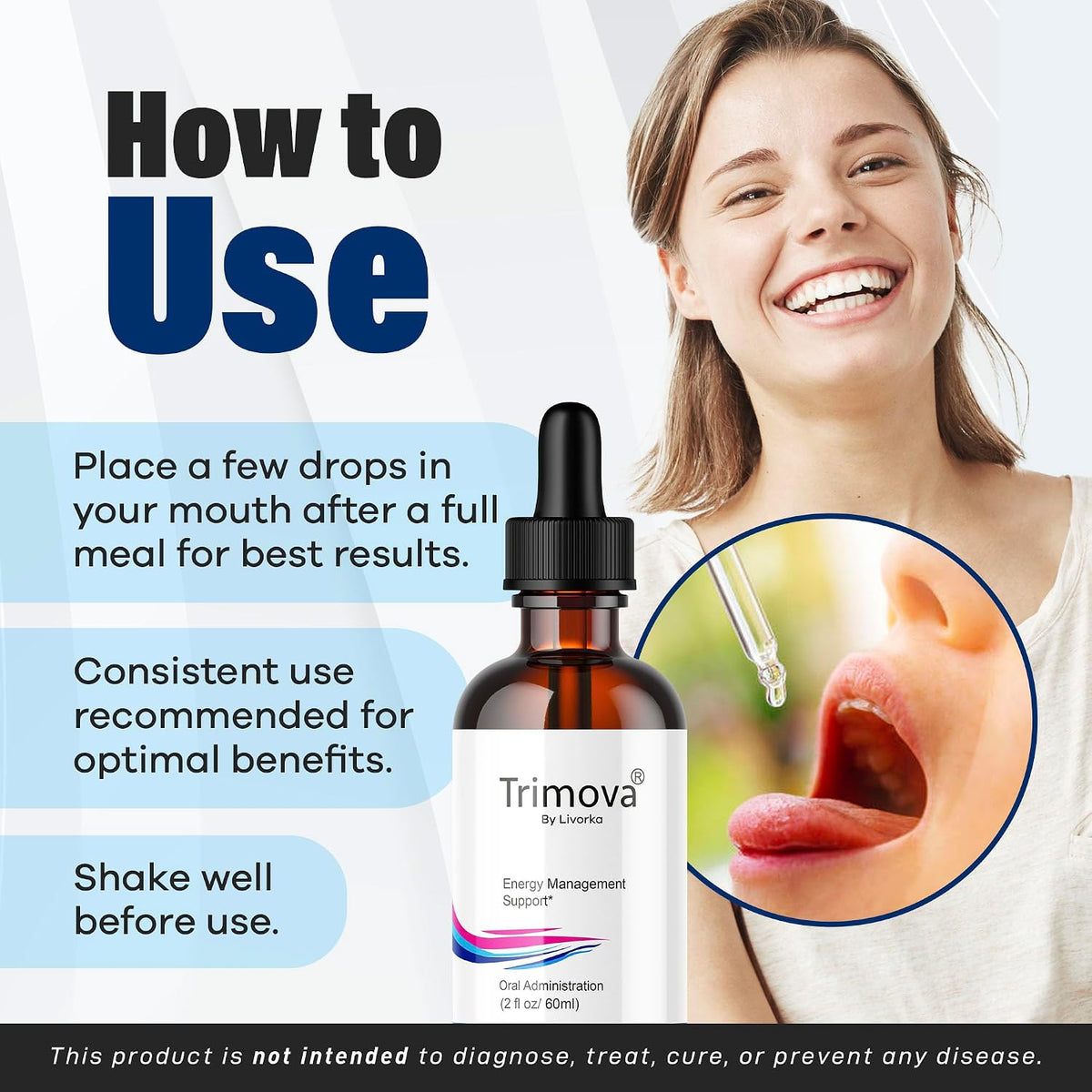 Trimova Metabolic Support Liquid Drops – Advanced Formula, 3 Bottles (90-Day Supply) - görsel 3