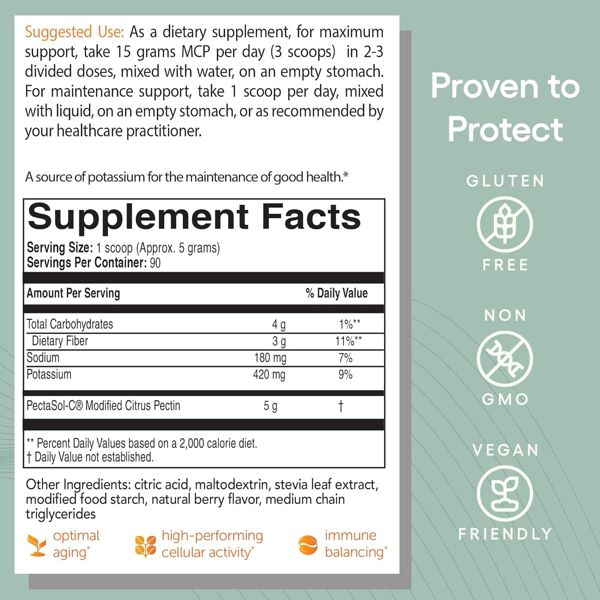 PectaSol Modified Citrus Pectin – Berry Powder, 551g - görsel 6