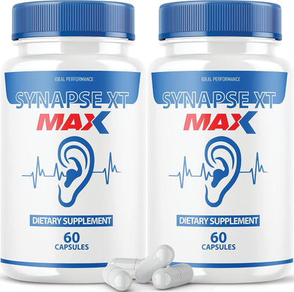 IDEAL PERFORMANCE Synapse XT Max Tinnitus Support | 120 Capsules (2 Pack)