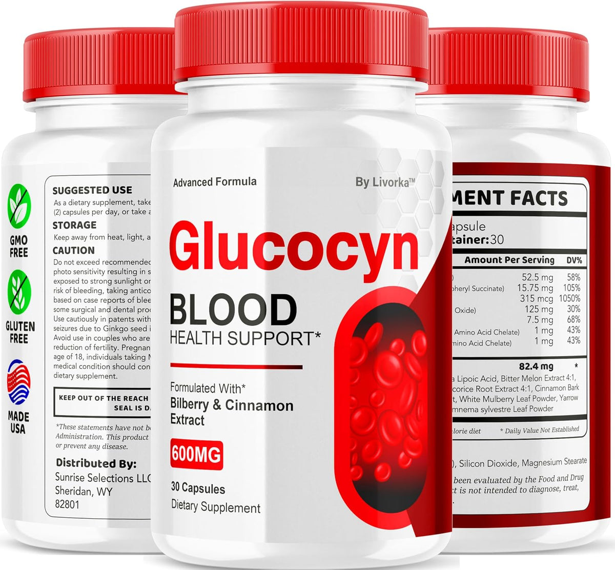 Glucocyn - Glycogen Support Supplement (3-Pack, 90 Capsules) - görsel 7