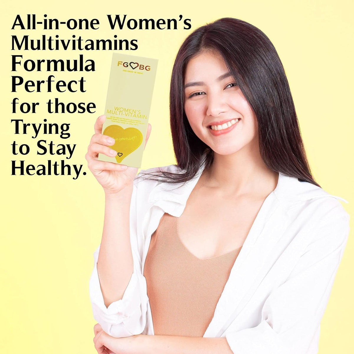 FGBG Women's Multivitamin Gummies - Vegan All-in-One Formula - Supports Energy & Brain Function - 30-Day Supply - görsel 4