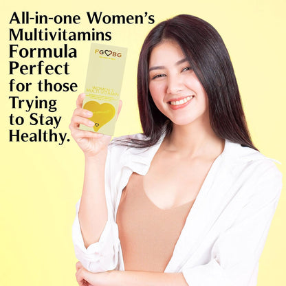 FGBG Women's Multivitamin Gummies - Vegan All-in-One Formula - Supports Energy & Brain Function - 30-Day Supply