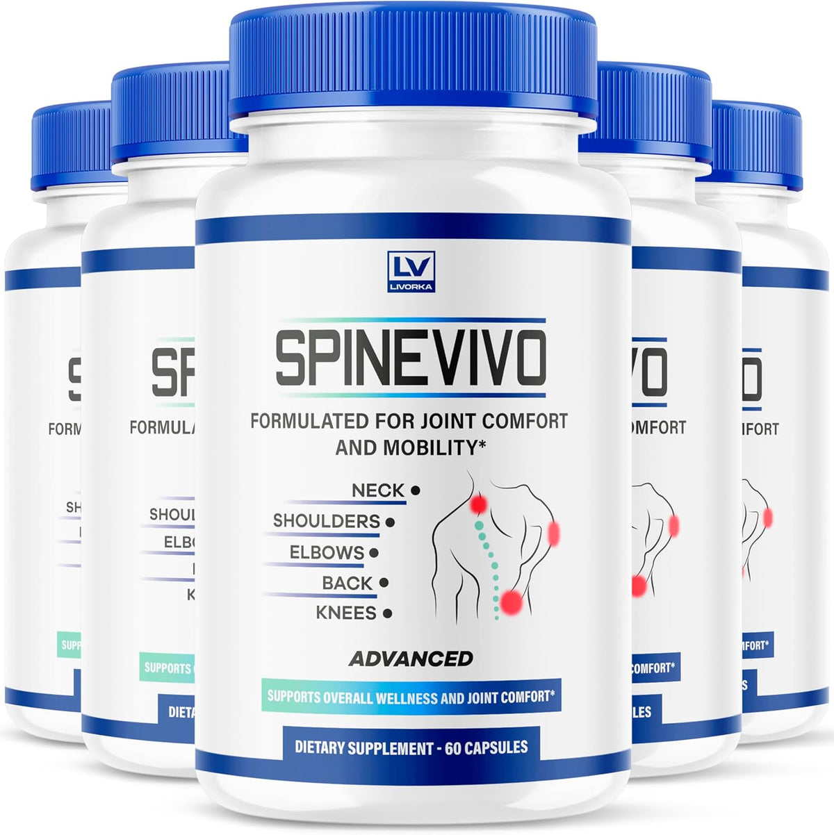 Spine Vivo Plus – 5 Month Supply (300 Capsules) - görsel 1