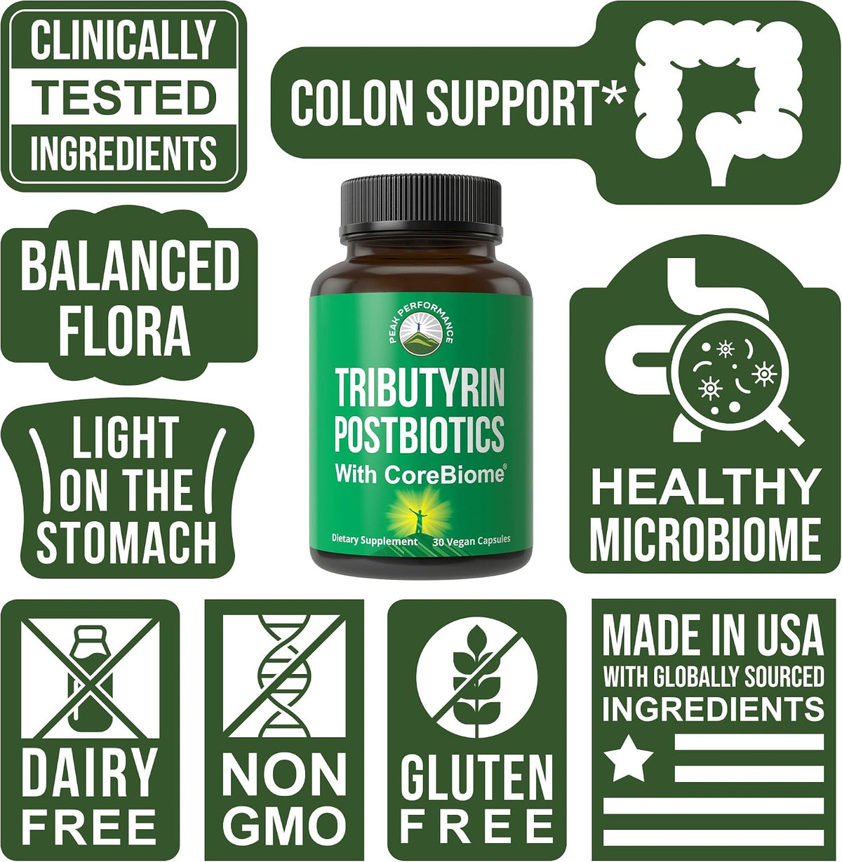 CoreBiome Tributyrin Postbiotic Supplement – Clinically Tested for Gut Health - görsel 8