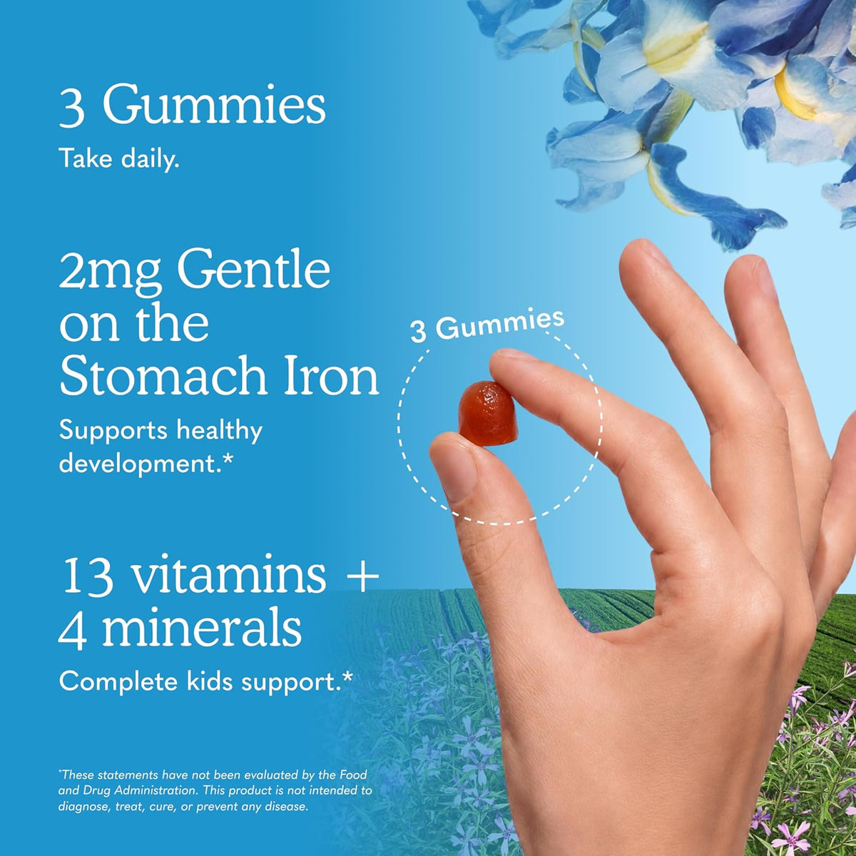 Garden of Life Vitamin Code Children's Multivitamin Gummies with Iron and Probiotics for Immune Health, Digestive Support & Energy, Vegan, Gluten-free, Non-GMO, Orange Flavour, 90 Gummies - görsel 5
