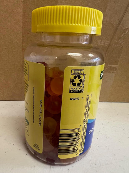 Spring Valley Zero Sugar Vitamin D Gummies Bundle - 4 Pack (480 Gummies) with Guide and Pill Container