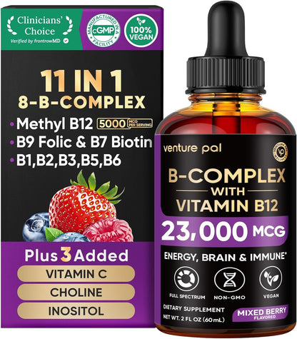 Venture Pal Vitamin B Complex Liquid Drops – – Choline – supports brain development and liver function. – Image 10