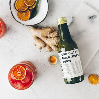 100% Organic Sea Buckthorn Juice – High in Vitamin C, Omega-7 & Beta-carotene – 250 ml