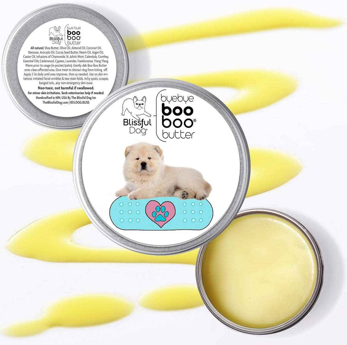 The Blissful Dog Chow Boo Boo Butter, 16 oz - görsel 2