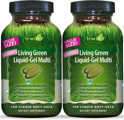 Irwin Naturals Women's Living Green Liquid-Gel Multivitamin - 90 Softgels