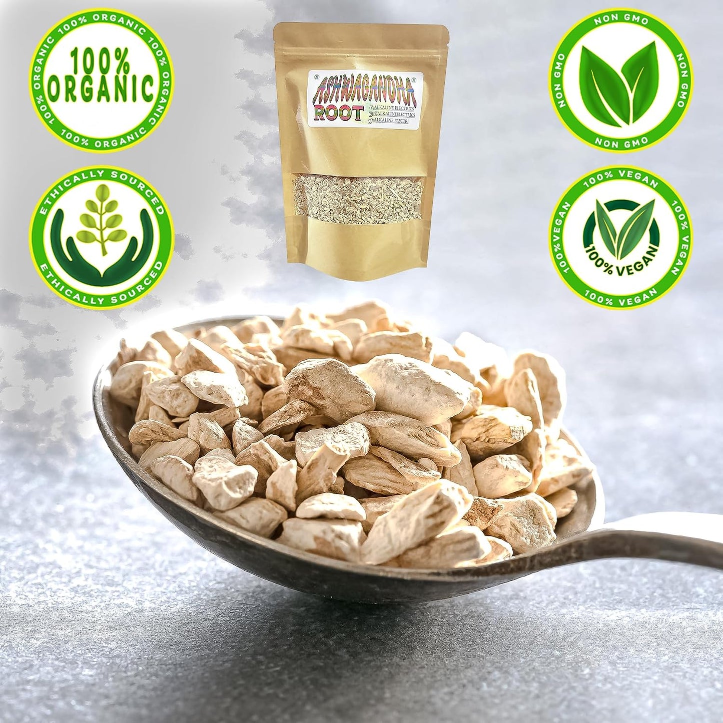 Ashwagandha Root - Organically Grown in Oregon - 4 oz (113 g) - görsel 2