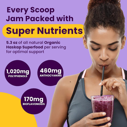 The Better Berry Co Haskap Berry Fruit Powder – Plant-Based Superfood, 30-Day Supply