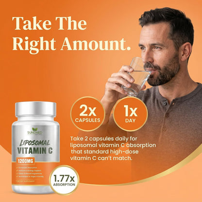 Sundhed Natural Pure Liposomal Vitamin C – 1200mg – 60 Capsules