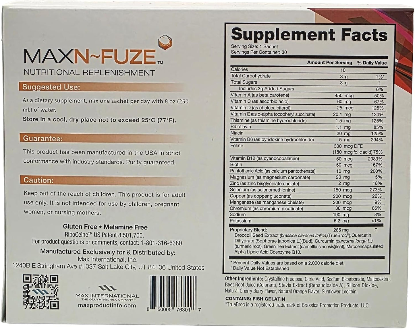 Max N-Fuze, Nutritional Replenishment, 30 Packets - görsel 2