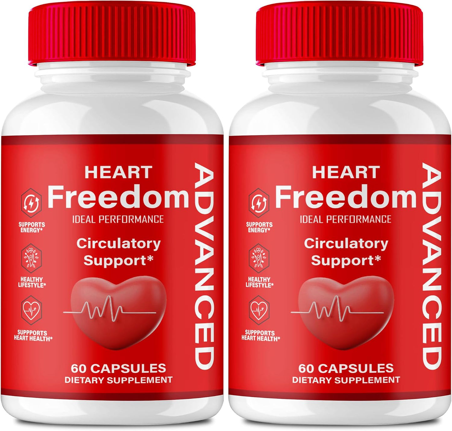 Heart Freedom Capsules – Official HeartFreedom Pills – Energy and Circulation Support (2 Pack) - görsel 1