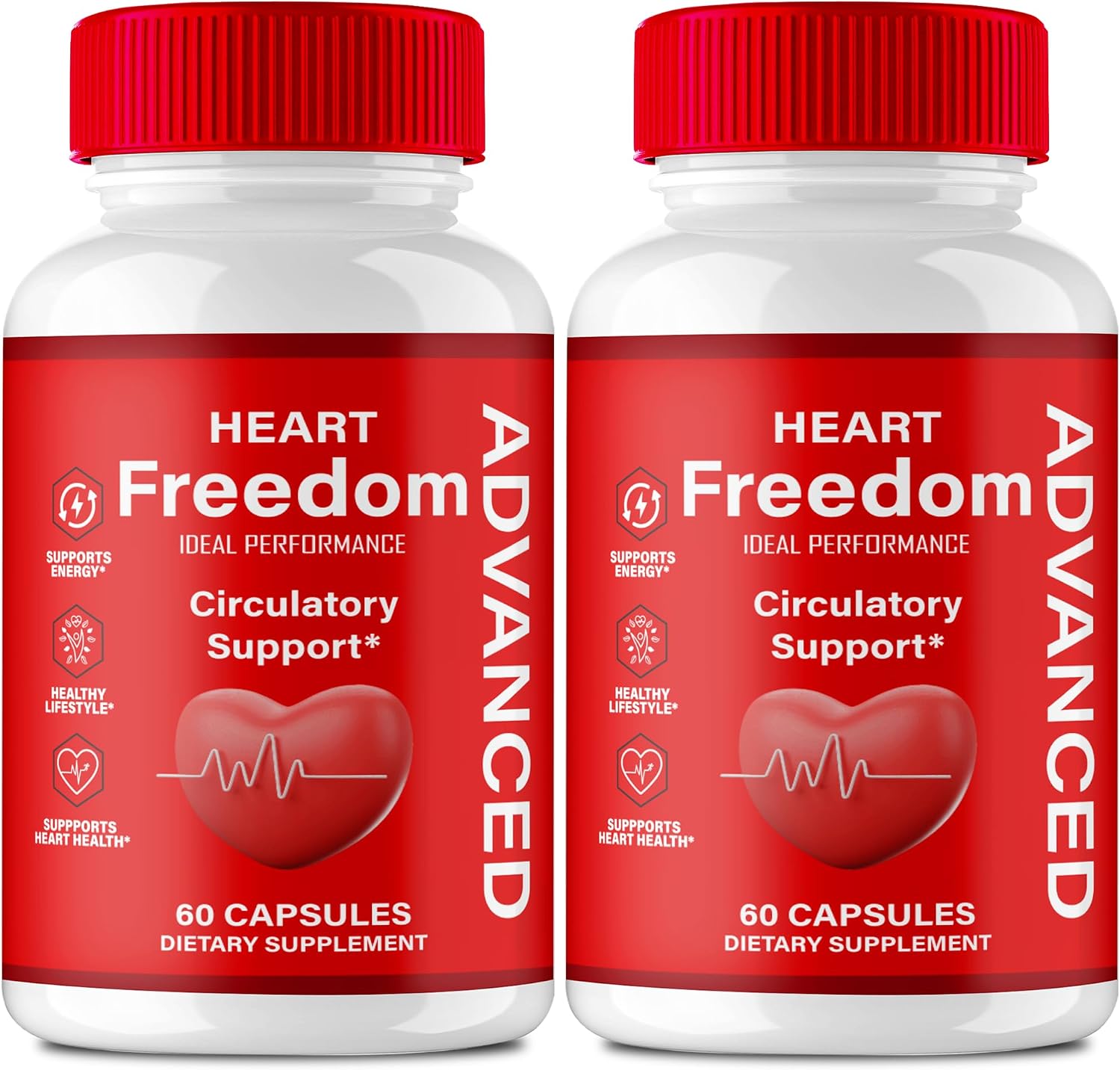 Heart Freedom Capsules – Official HeartFreedom Pills – Energy and Circulation Support (2 Pack) - görsel 1