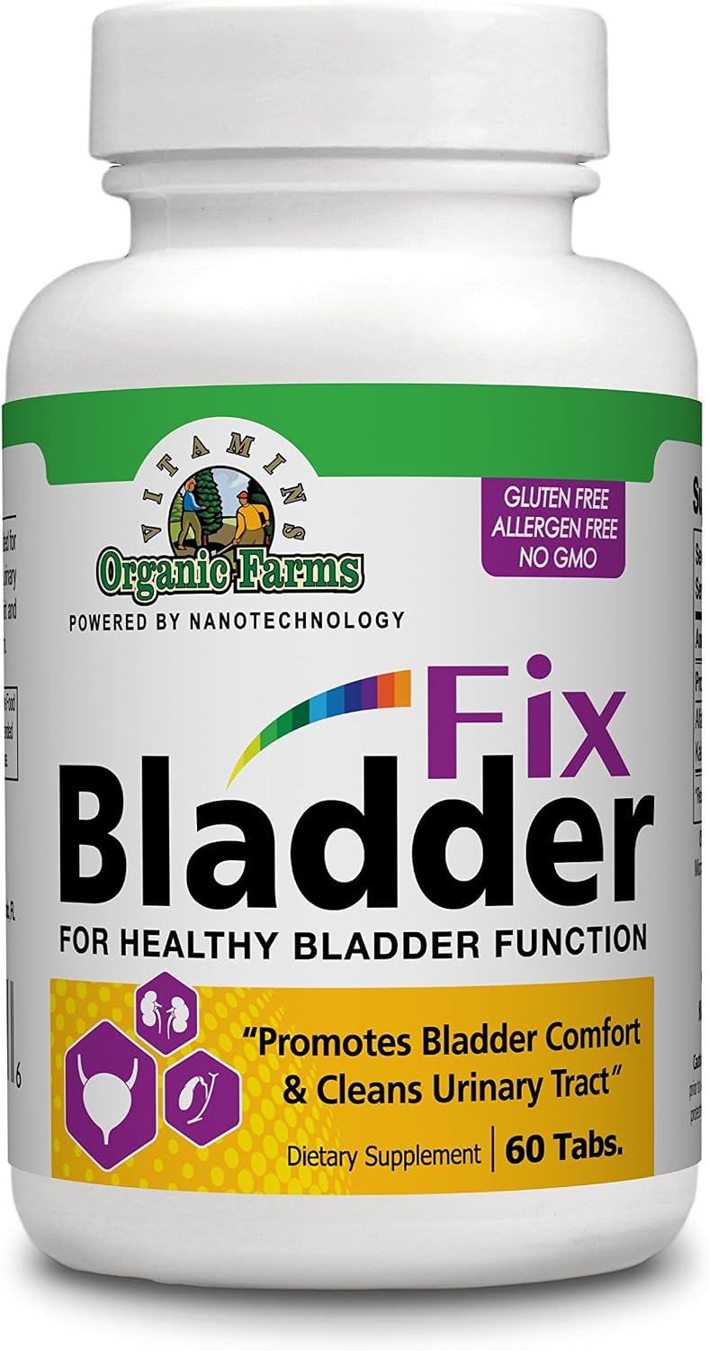 Organic Farms Vitamins Bladder Fix - 60 Tablets - 100% Natural Food Supplement - görsel 1