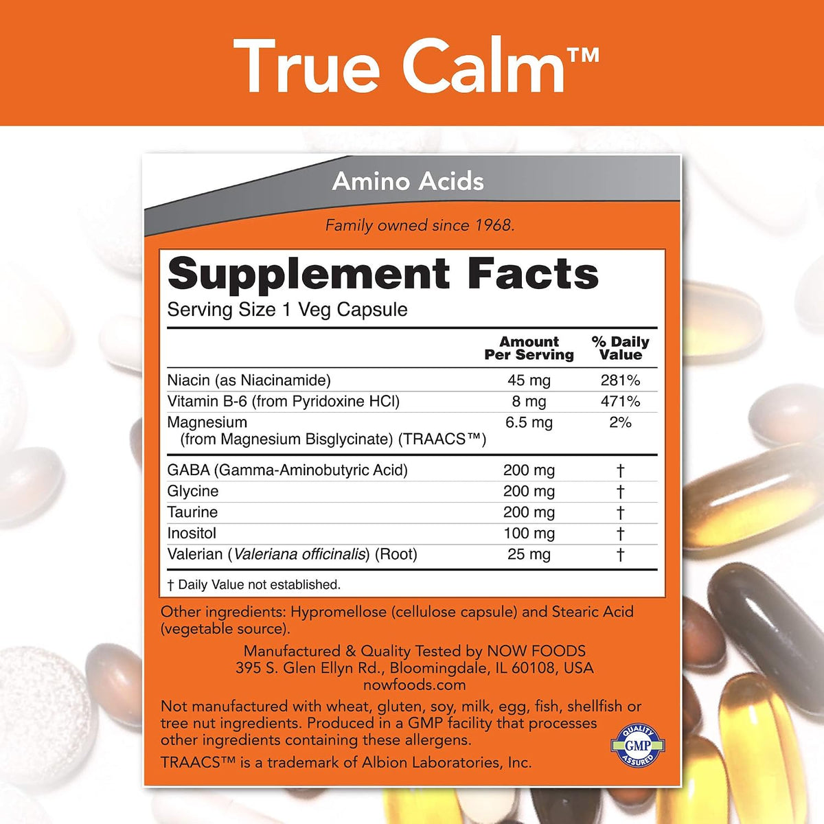 NOW Foods True Calm, 90 Capsules (4 Pack) - görsel 2