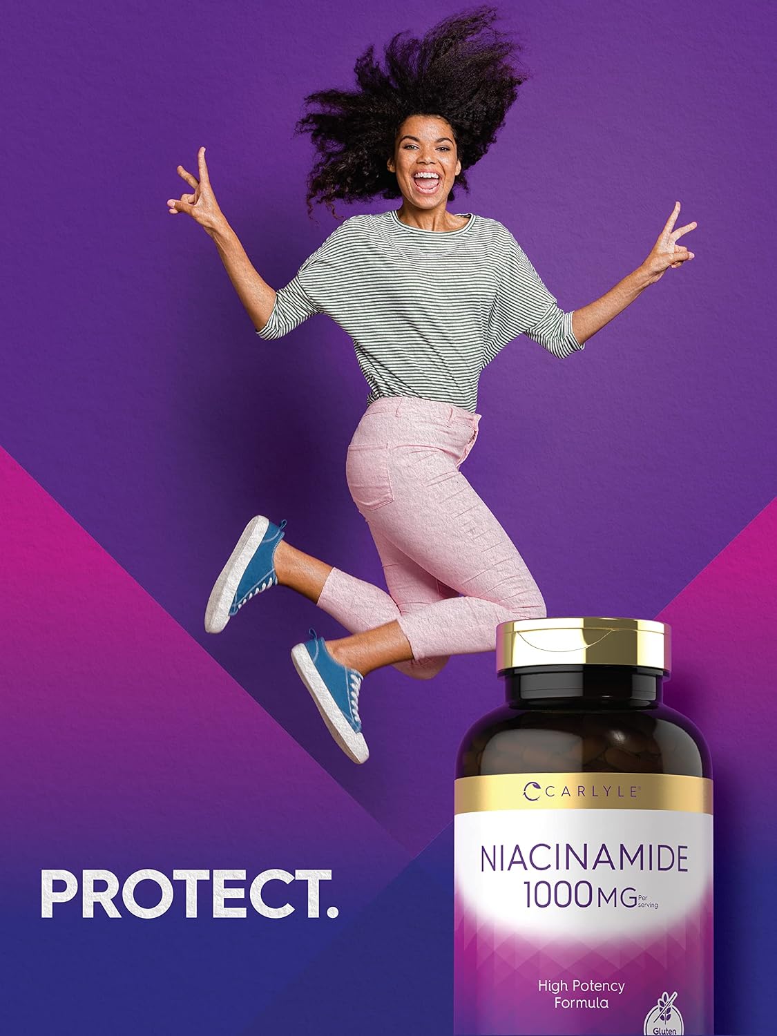 Carlyle Niacinamide 1000 mg, 400 Capsules – High Potency Vitamin B3 Supplement - görsel 6
