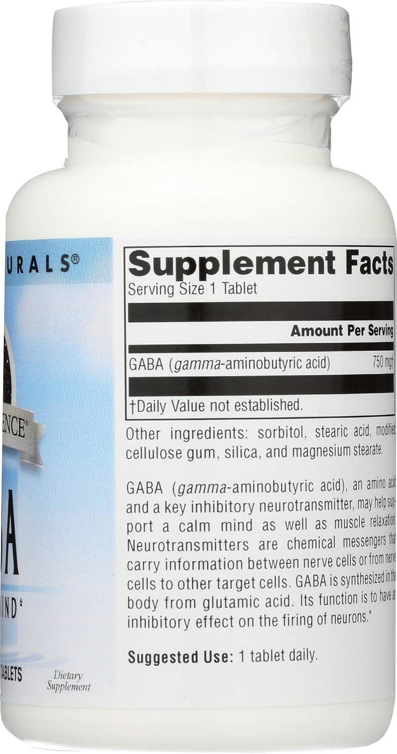 Source Naturals Serene Science GABA 750mg - 45 Tablets - görsel 6
