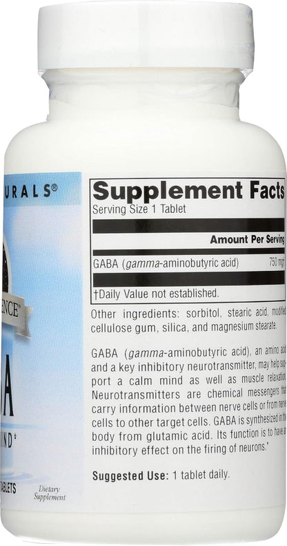 Source Naturals Serene Science GABA 750mg - 45 Tablets