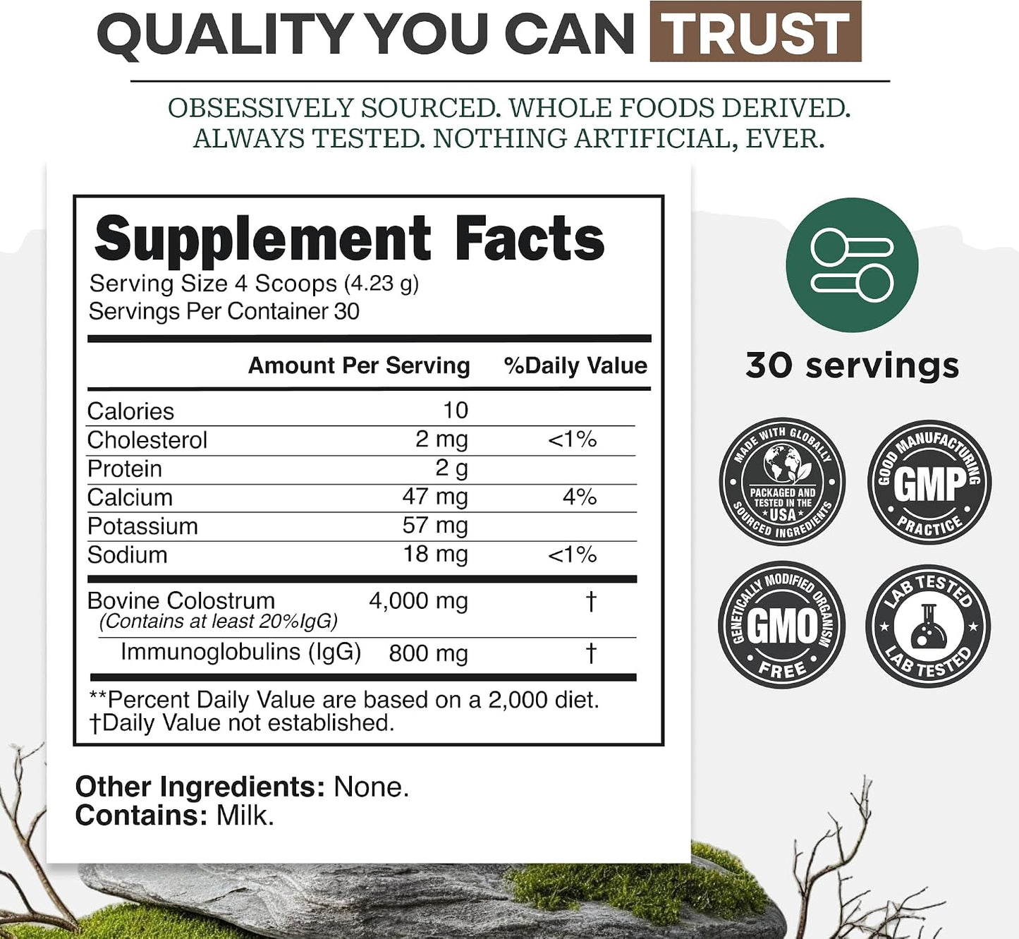 Colostrum Powder Unflavoured – Grass Fed Bovine Colostrum Supplement - görsel 5